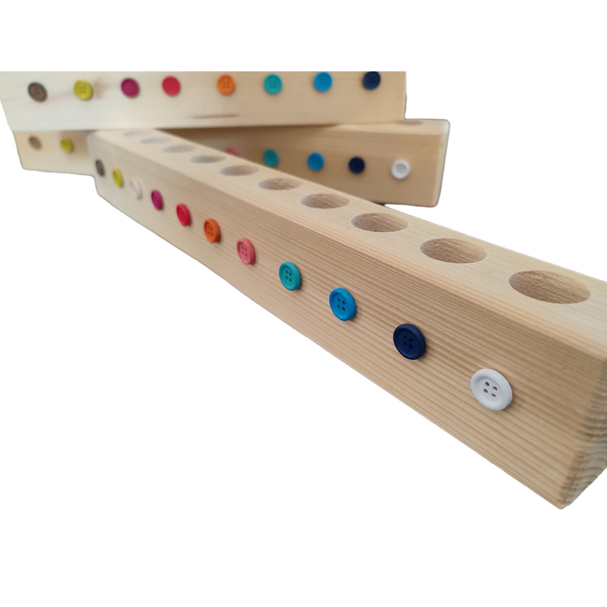 Ξύλινη βάση βιδωμάτων με εννέα τρύπες