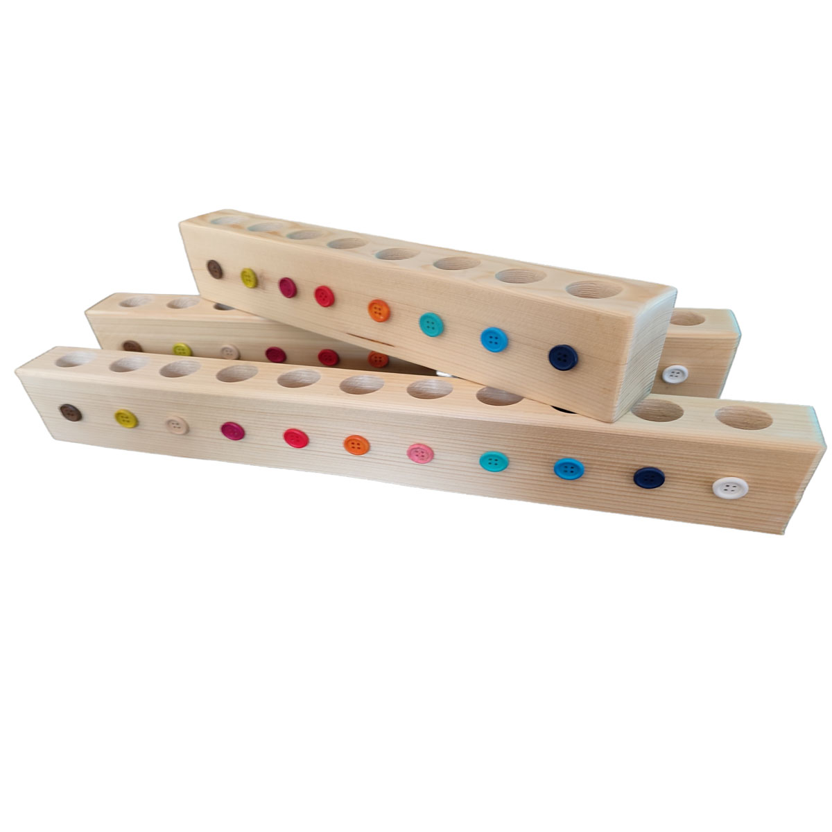 Ξύλινη βάση βιδωμάτων με εννέα τρύπες