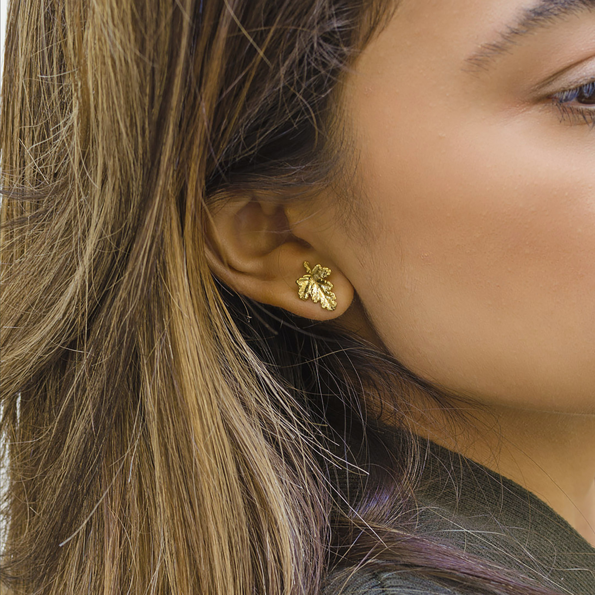 Σκουλαρίκια φύλλο αρμπαρόριζας