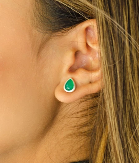 Earrings ' Mermaid Tears' / semi precious stones