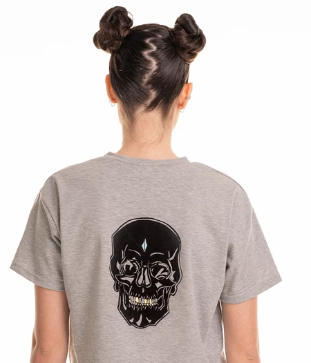 Crop top with Skull Print