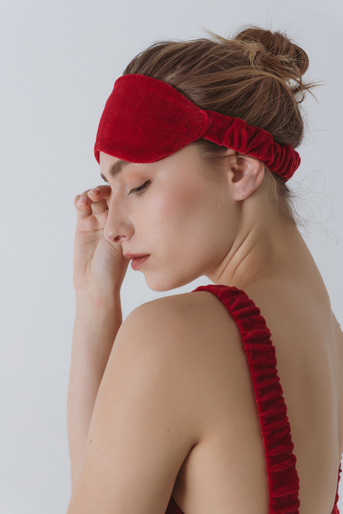 Sleeping Mask Velvet Red