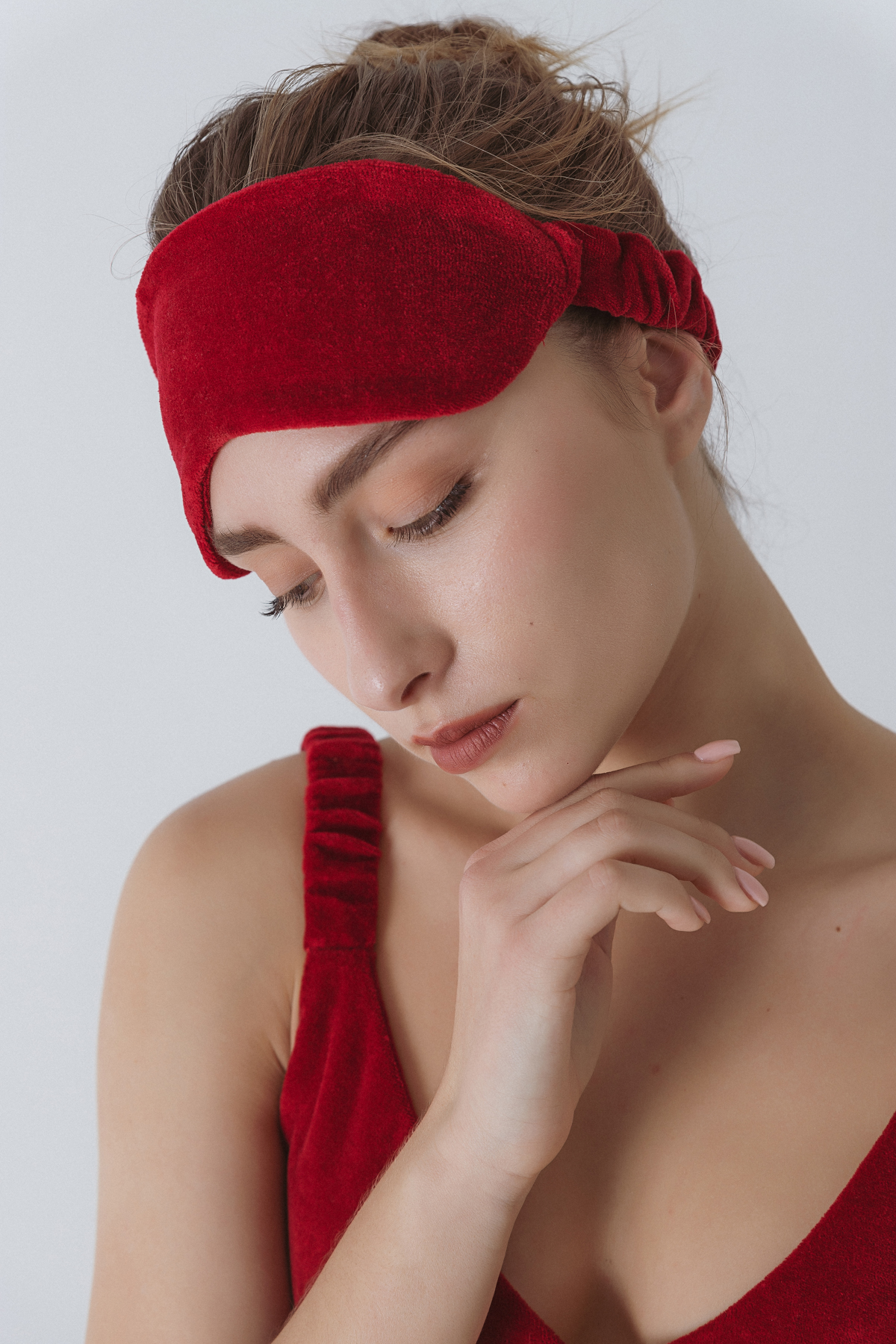 Sleeping Mask Velvet Red