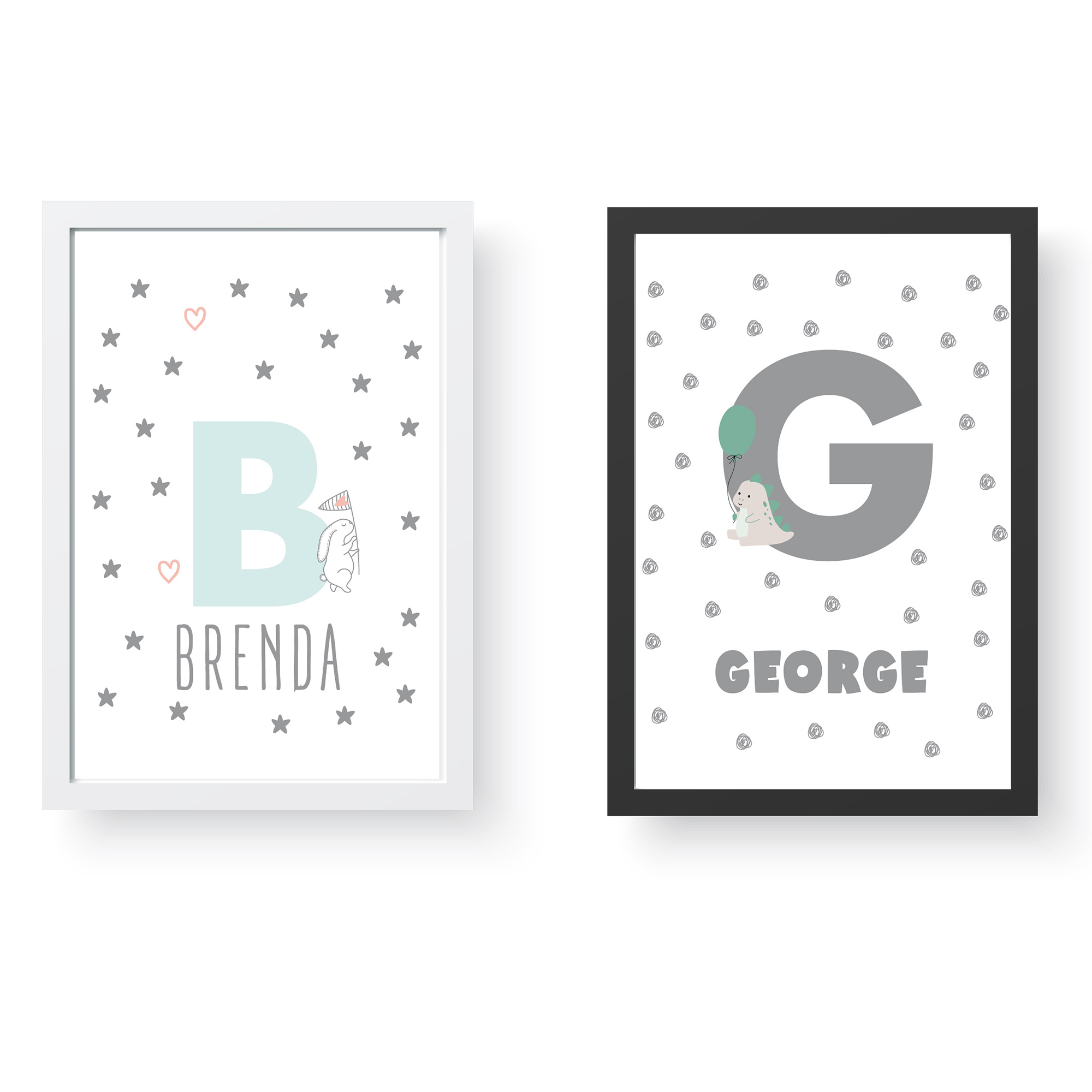 πόστερ για παιδικό δωμάτιο, customised όνομα για αγόρι και κορίτσι