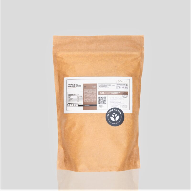 Αλεύρι από Δίκοκκο Σιτάρι Ολικής Άλεσης 1kg.