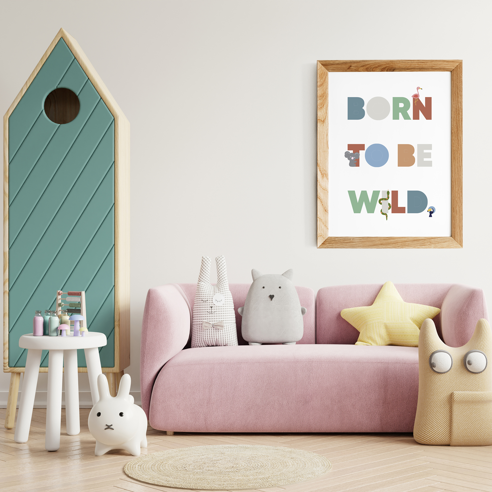 πόστερ για το παιδικό δωμάτιο,  born to be wild