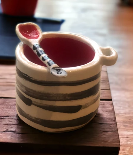 mug with matching spoon