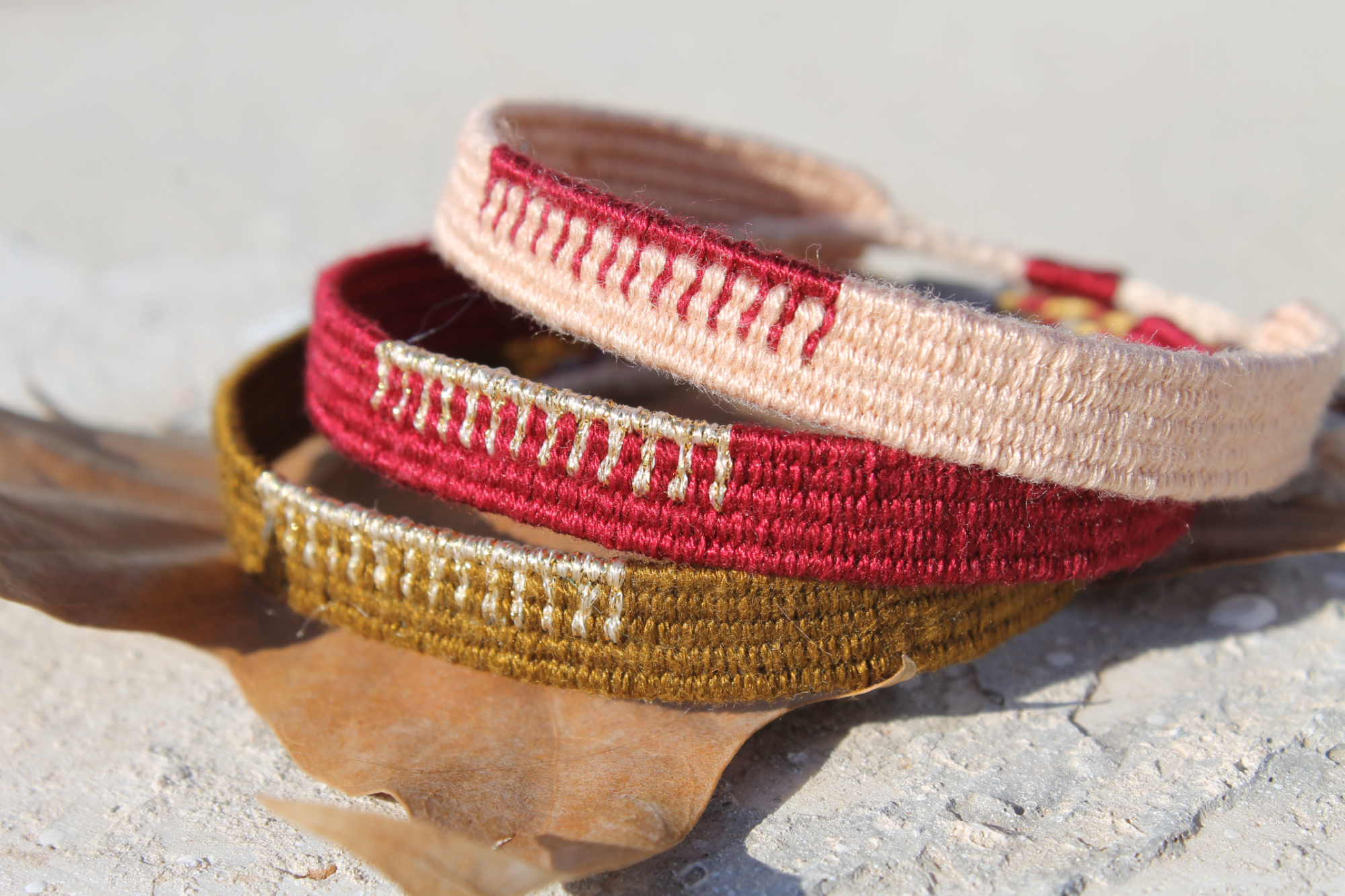 Handwoven bracelets- Υφαντά βραχιόλια