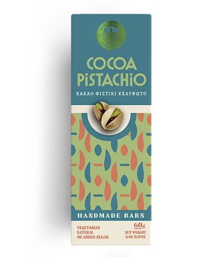 Μπάρα ενέργειας κακάο & φιστίκι κελυφωτό 60g