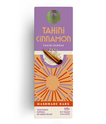 Μπάρα ενέργειας ταχίνι & κανέλα 60g
