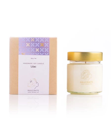 Χειροποίητο Κερί Σόγιας Lilac