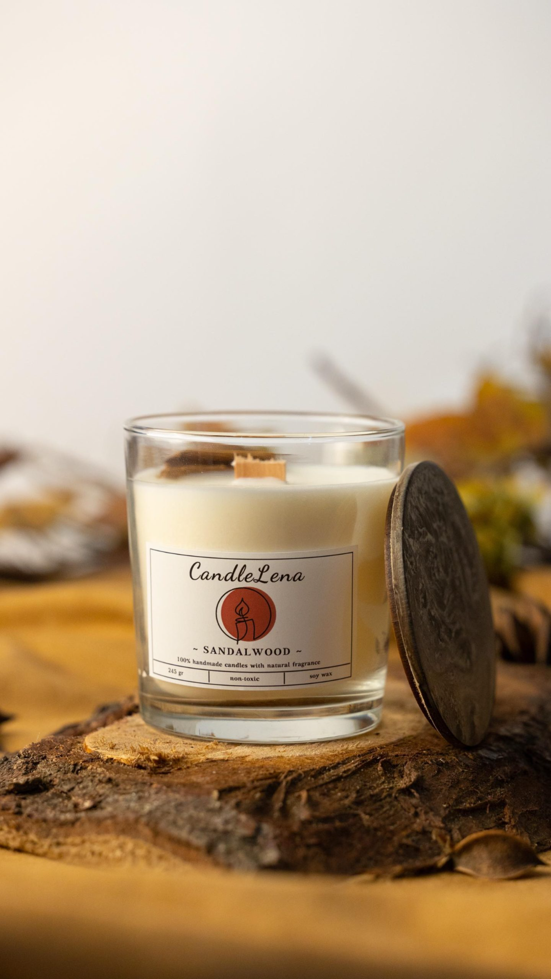 Sandalwood Soy Candle 245g