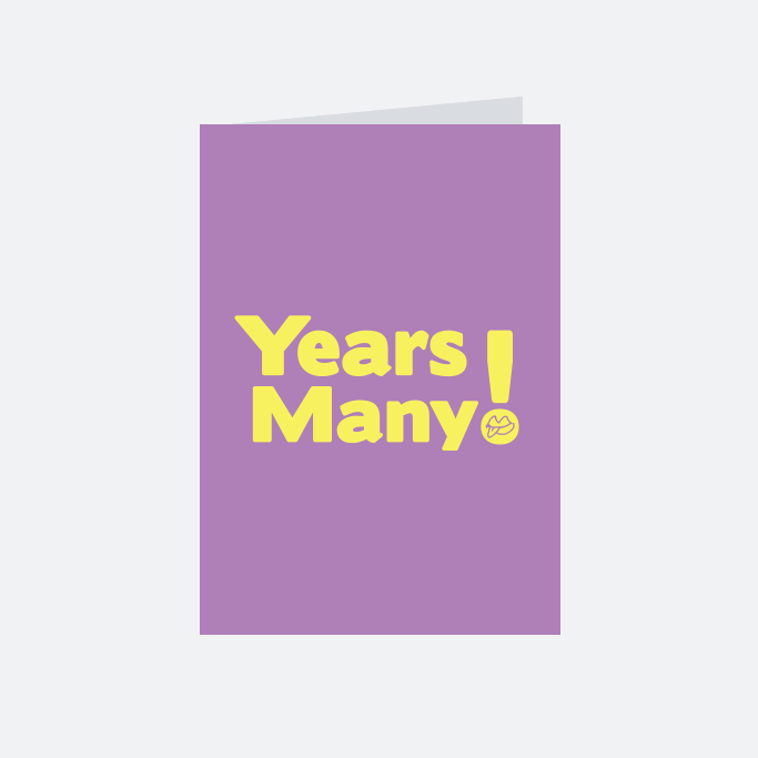 Years Many! ευχετήρια κάρτα