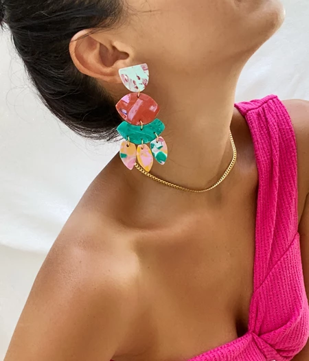 Colourful Bohochic earrings
