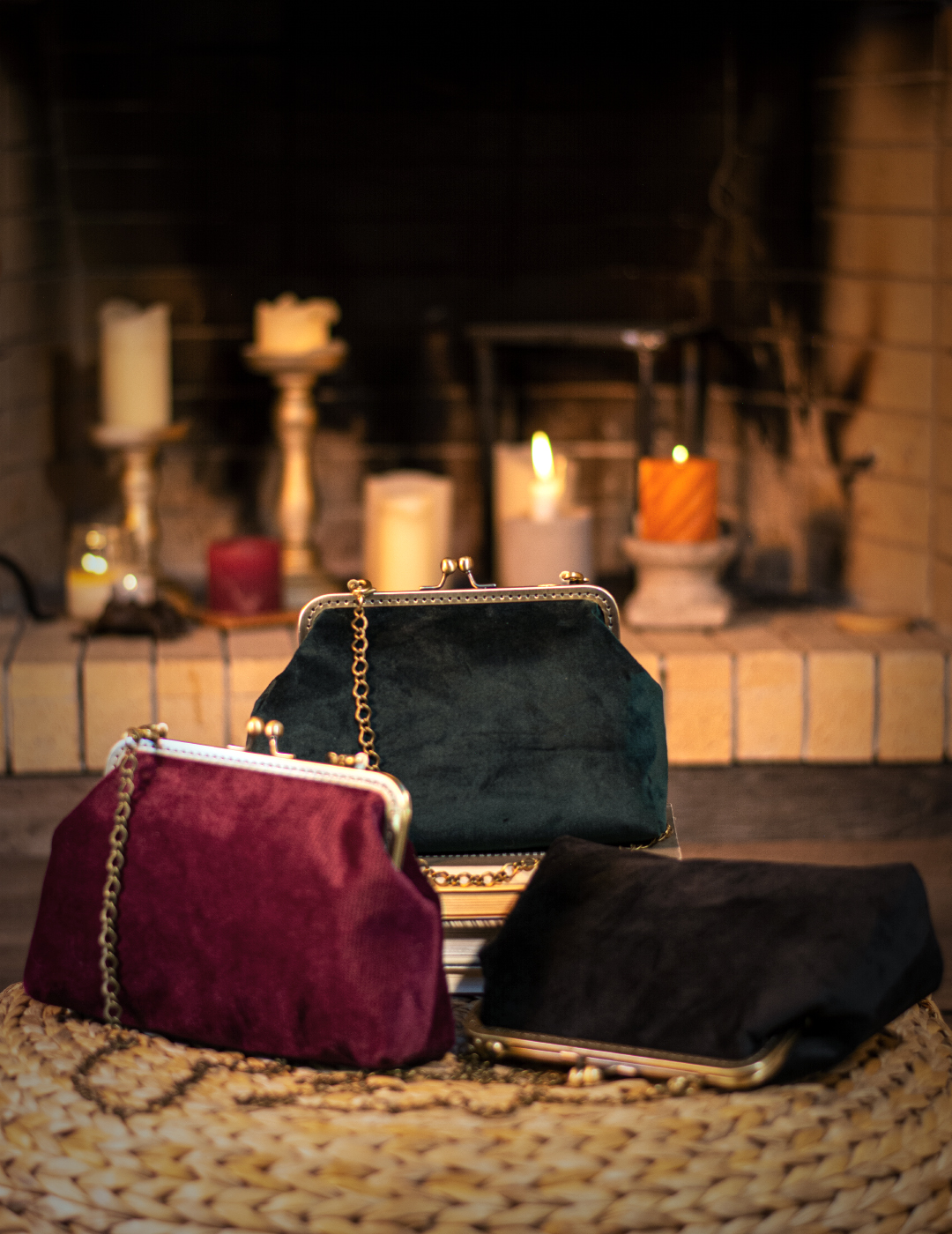 Bελούδινη τσάντα (5 χρώματα)