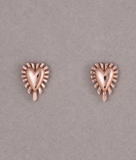 Σκουλαρίκια 3D Radial Hearts