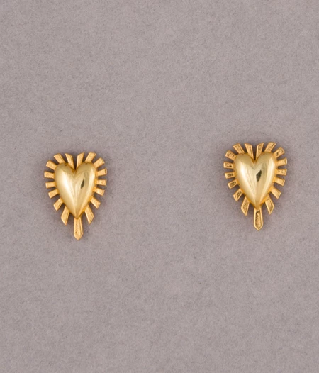 Σκουλαρίκια 3D Radial Hearts