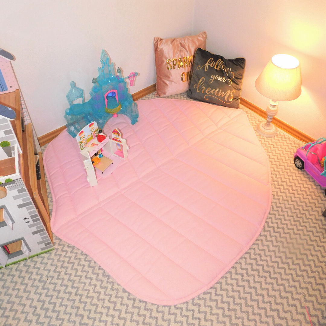Cotton playmat baby pink 