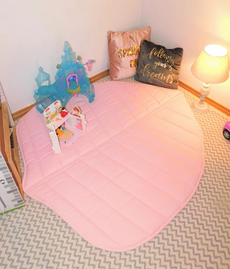 Cotton playmat baby pink 