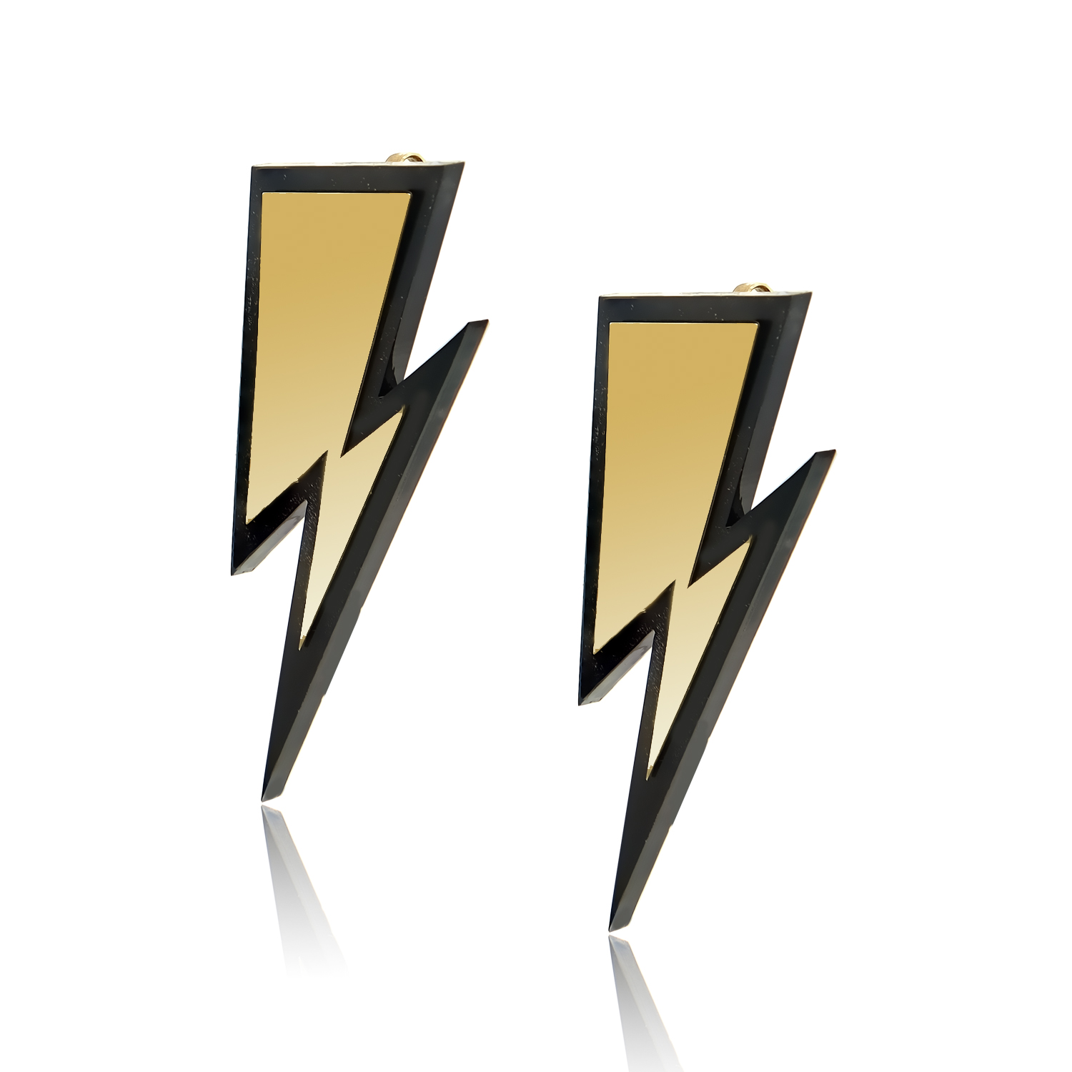 “Golden Strike” Statement Earrings
