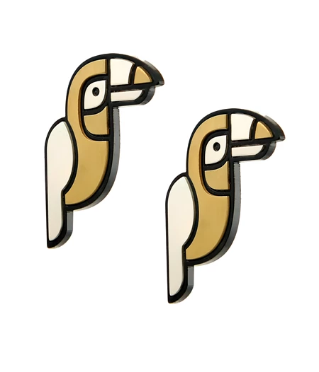 “Tucan” Statement Earrings