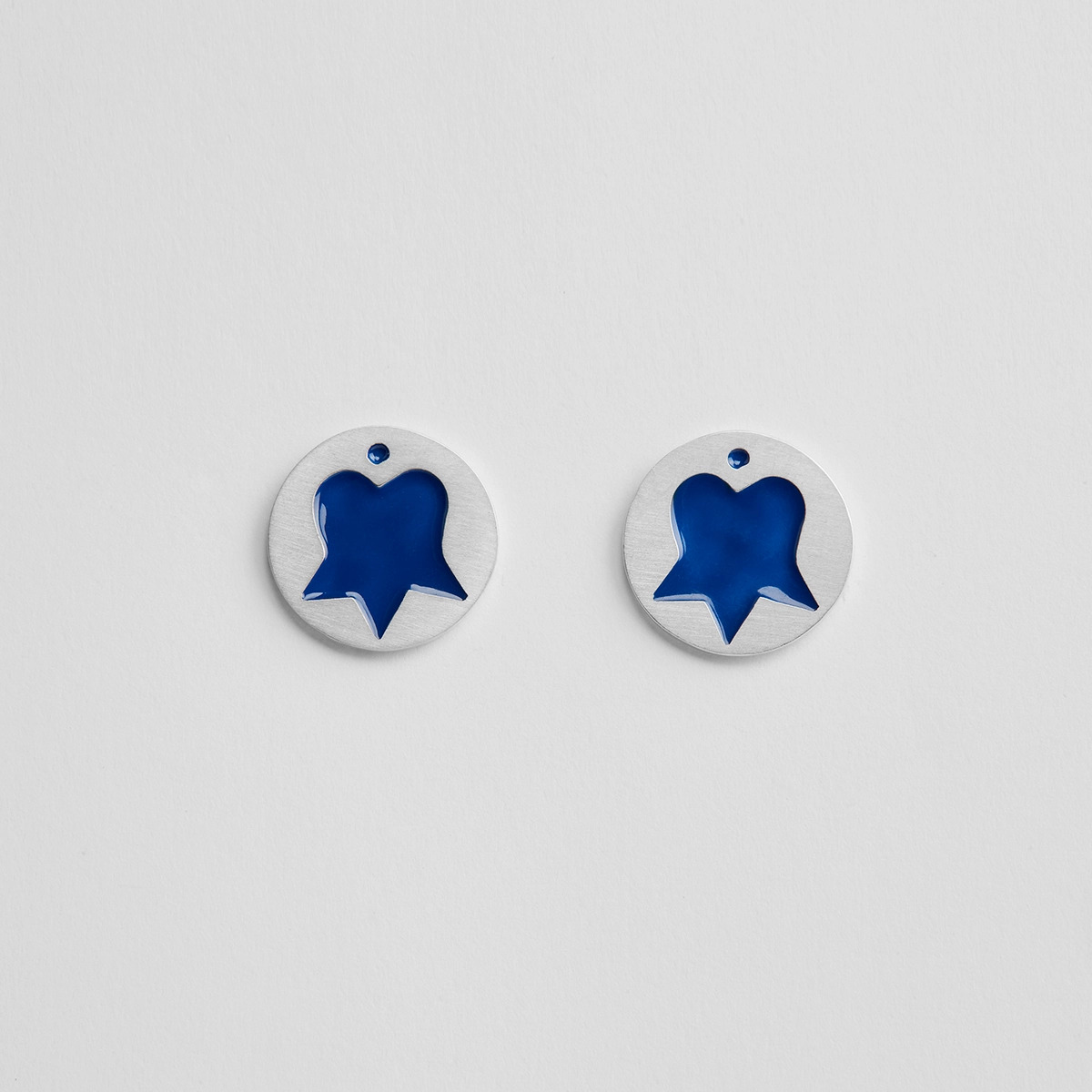 Σκουλαρίκια The Tile Series  καρφωτά ή κρεμαστά μπλε