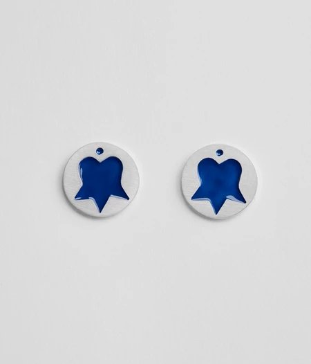 Σκουλαρίκια The Tile Series  καρφωτά ή κρεμαστά μπλε