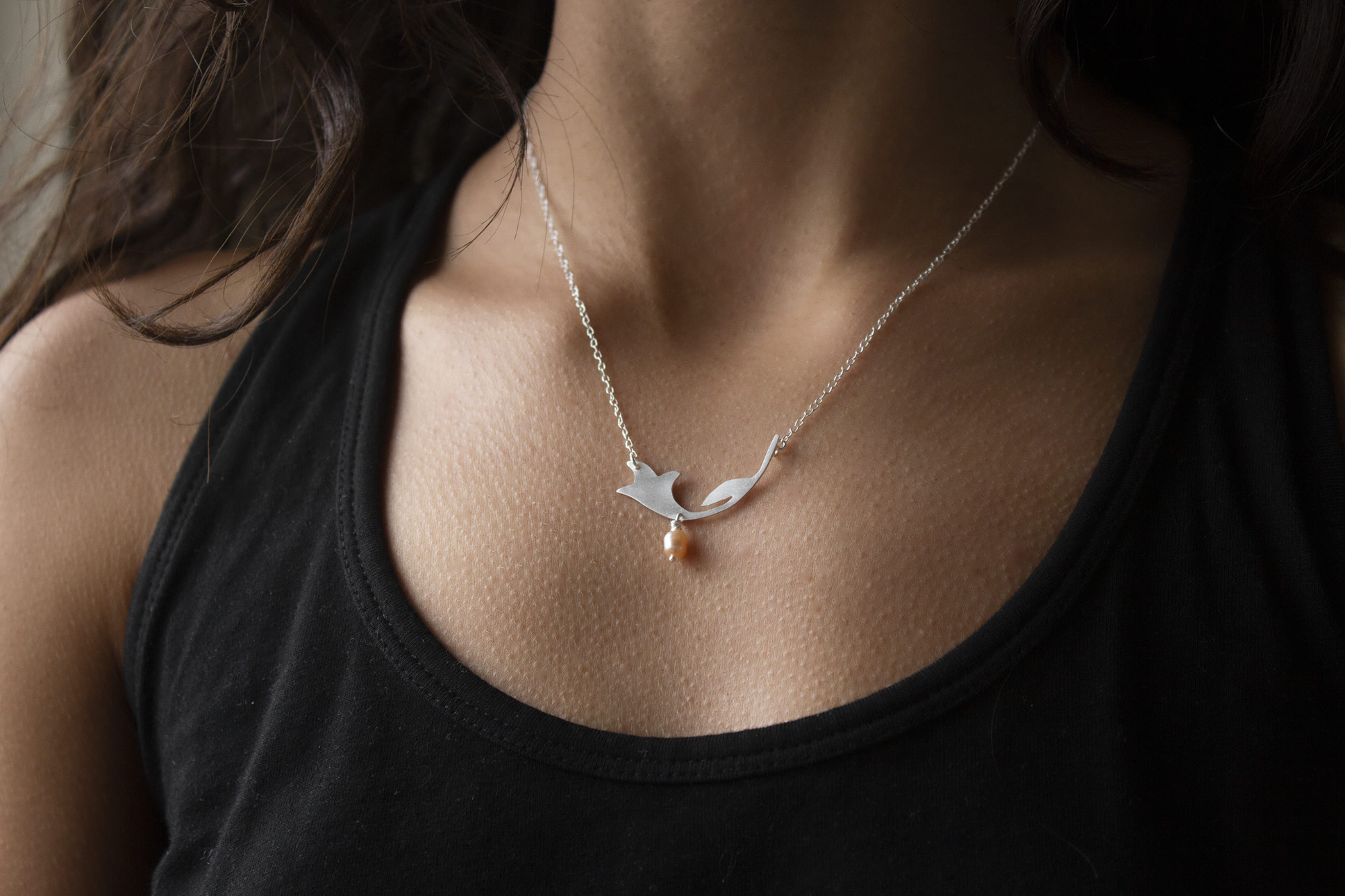 Μενταγιόν Tile Patterns με μαργαριτάρι