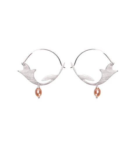 Σκουλαρίκια Tile Patterns με μαργαριτάρια