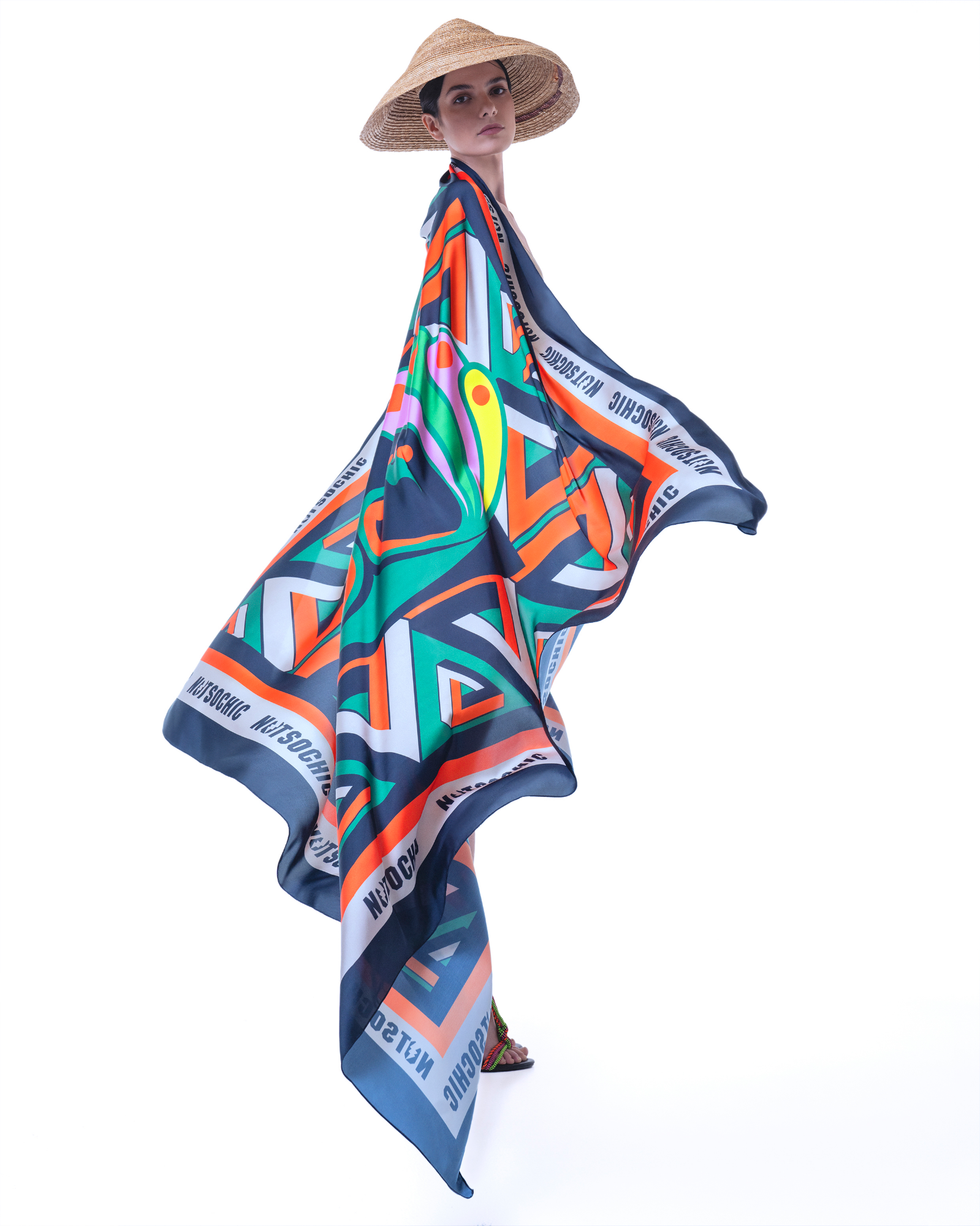 Giant Scarf – Foulard “Peacock”