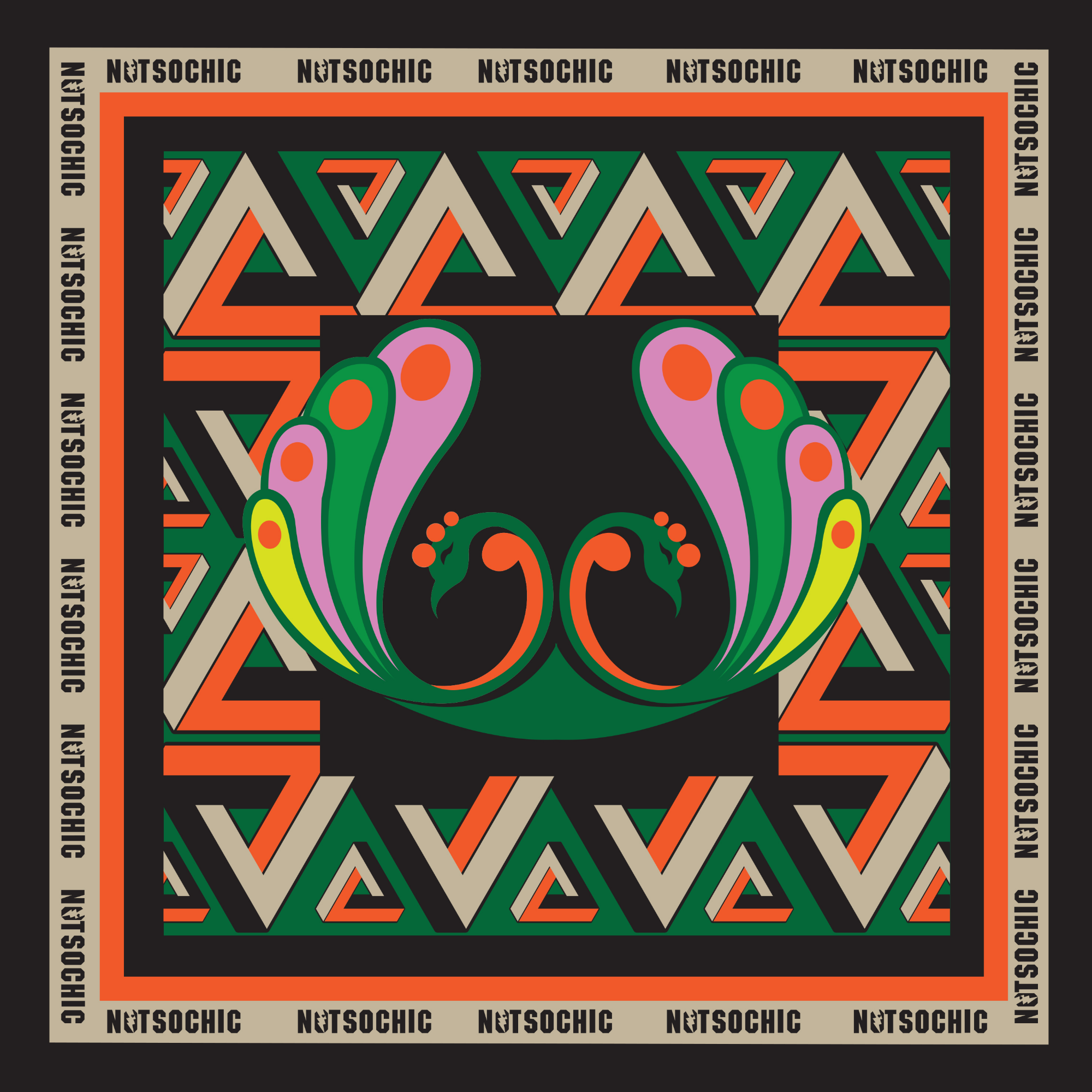 Giant Scarf – Foulard “Peacock”