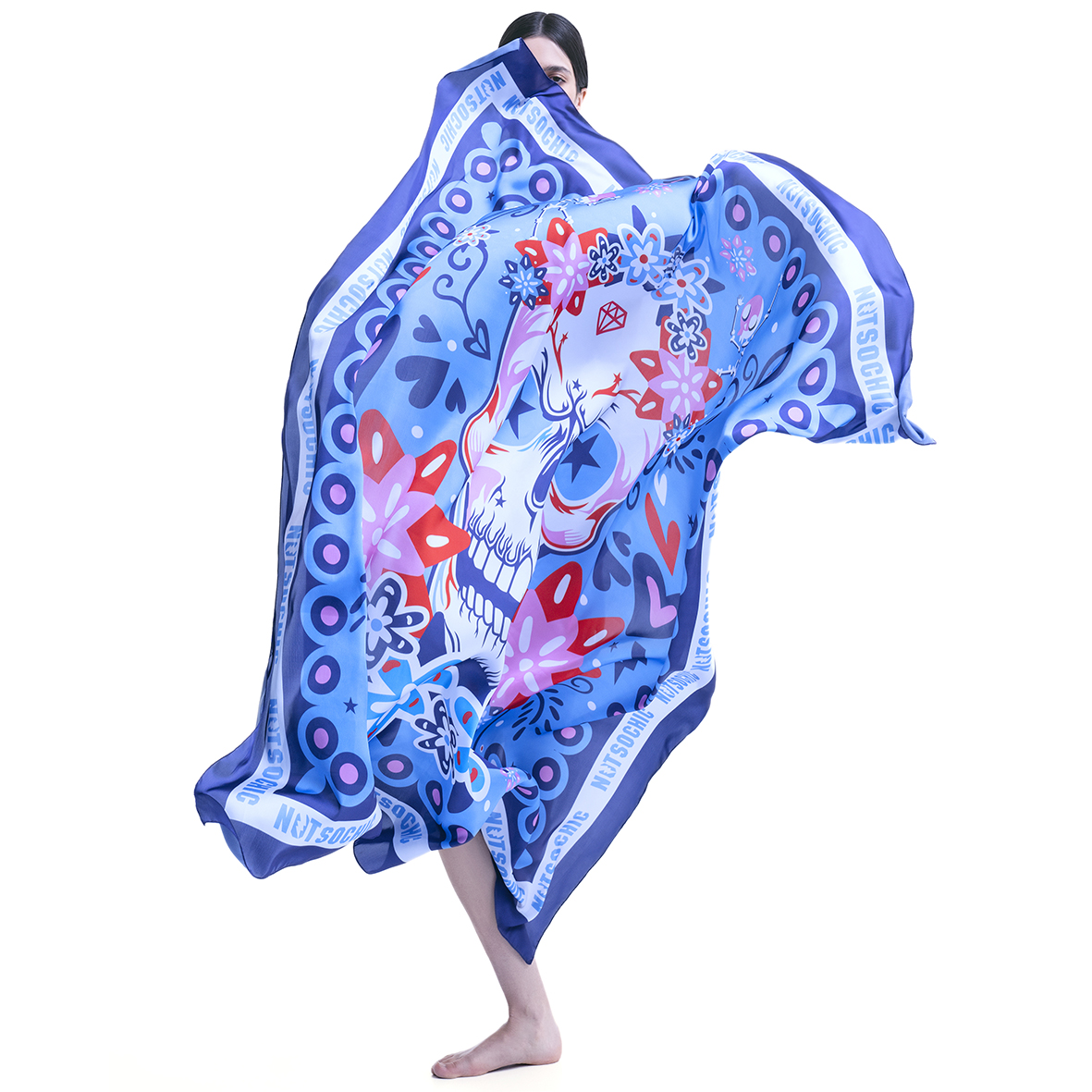 Giant Scarf – Foulard “Dia de la Muertos”