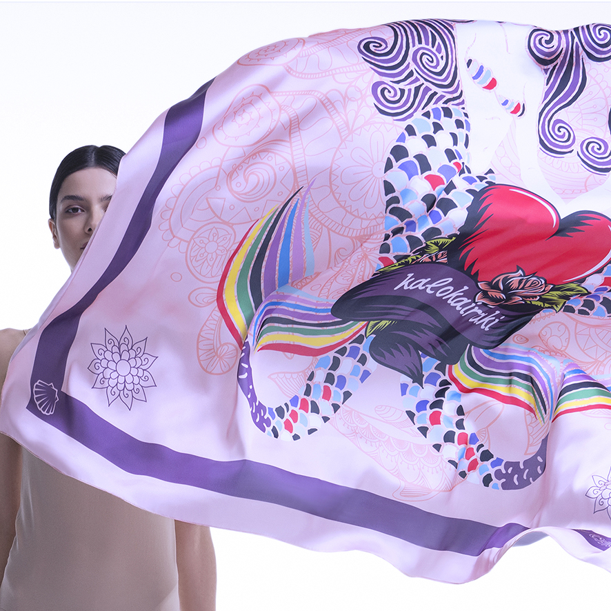 Giant Scarf – Foulard “Kalokairaki Pink”