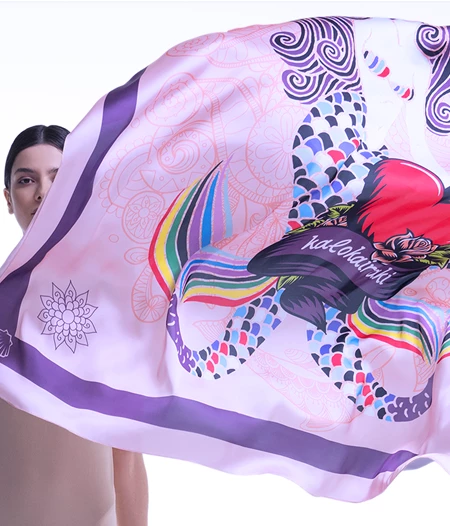 Giant Scarf – Foulard “Kalokairaki Pink”
