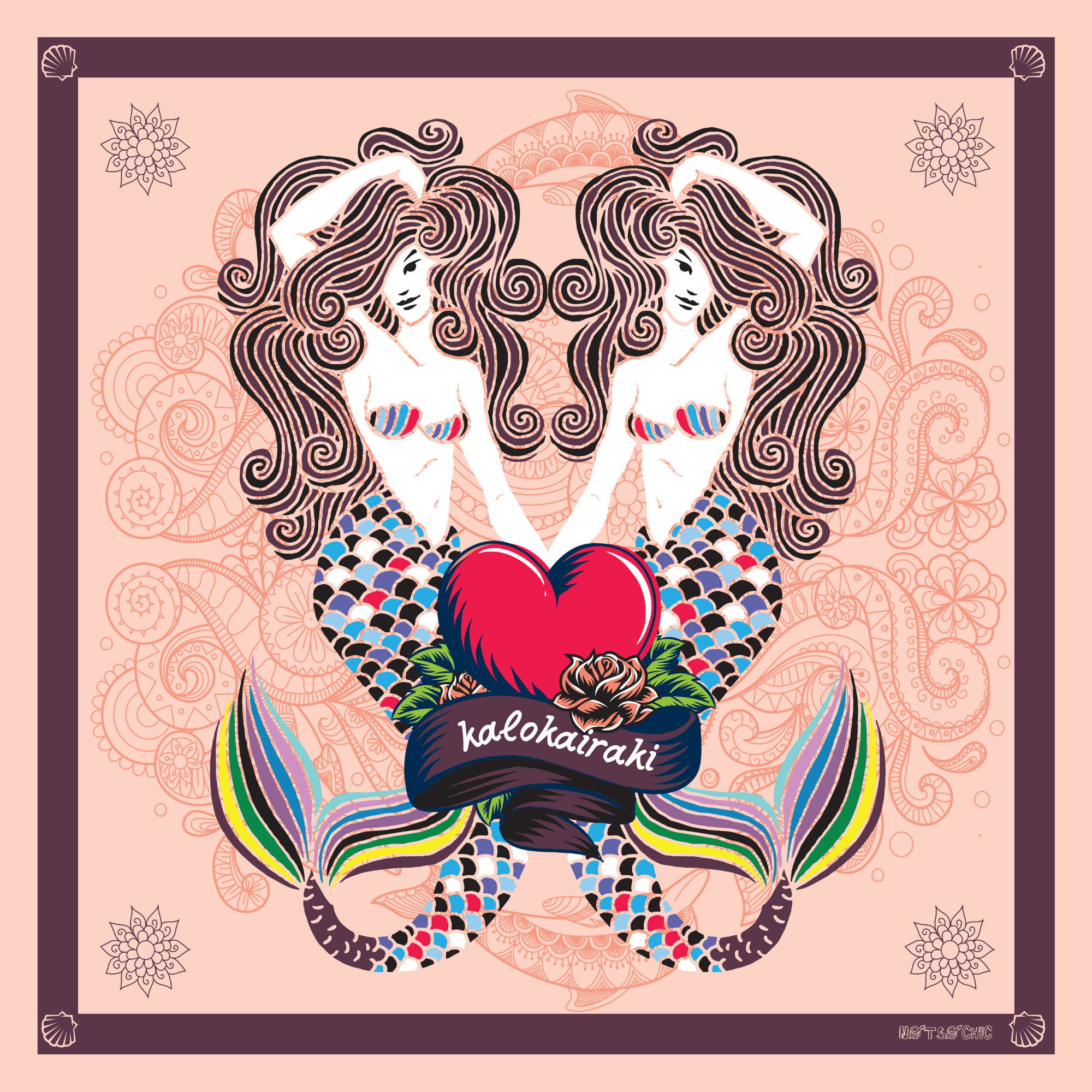 Giant Scarf – Foulard “Kalokairaki Pink”