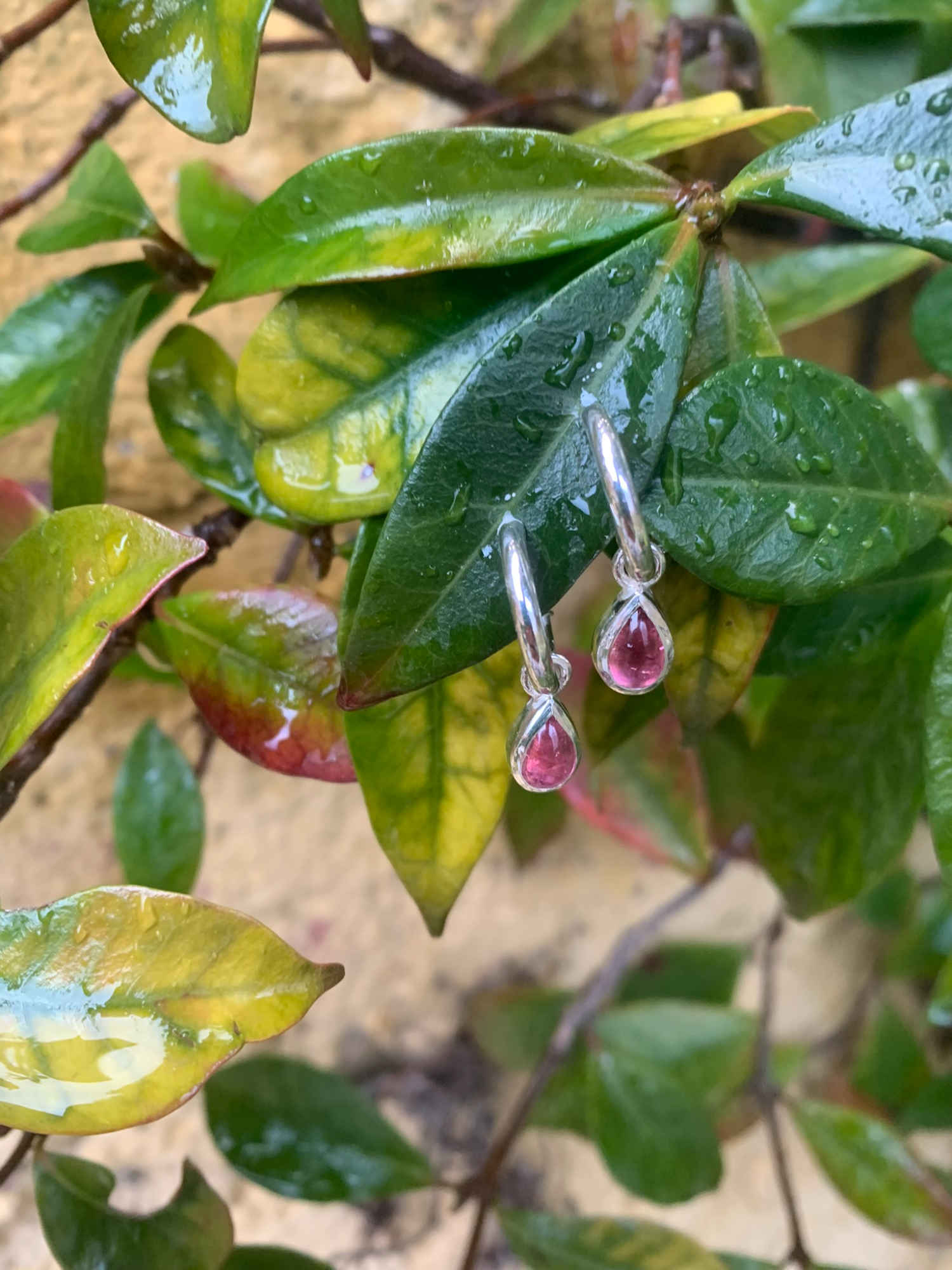 SARA earrings with Tourmaline