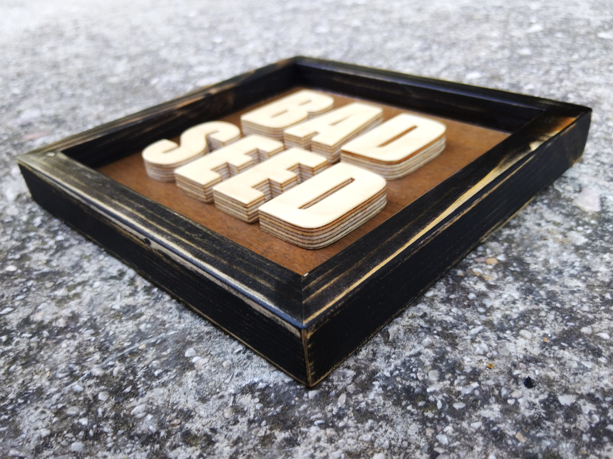 Mini Nick Cave &amp; The Bad Seeds wood art