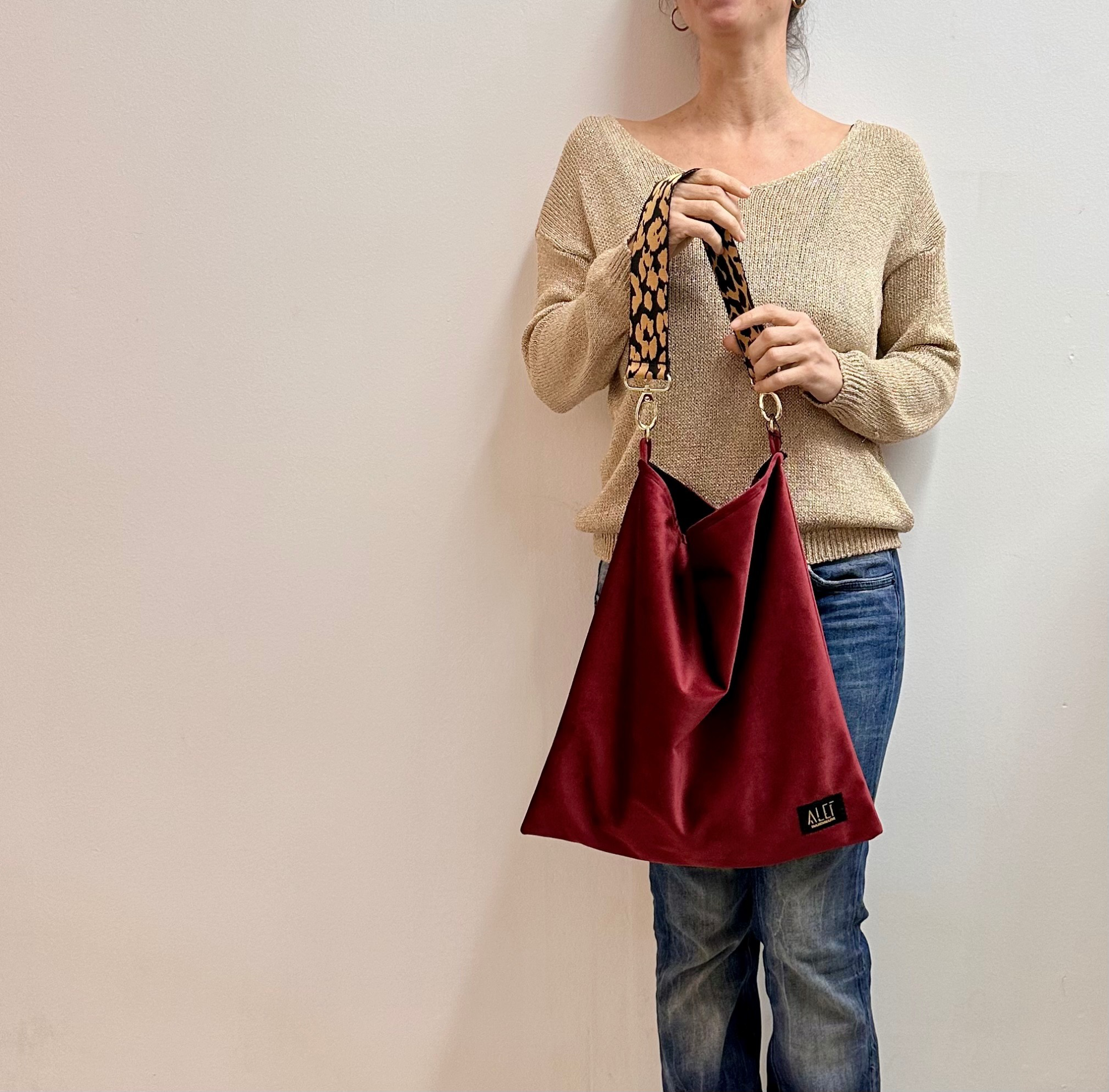 The City Shoulder Bag in Maroon!