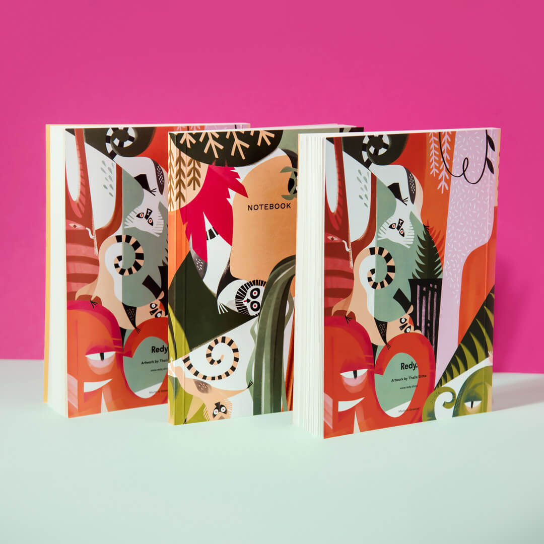 Notebooks: Jungle of Cats / Sloths / Lemurs