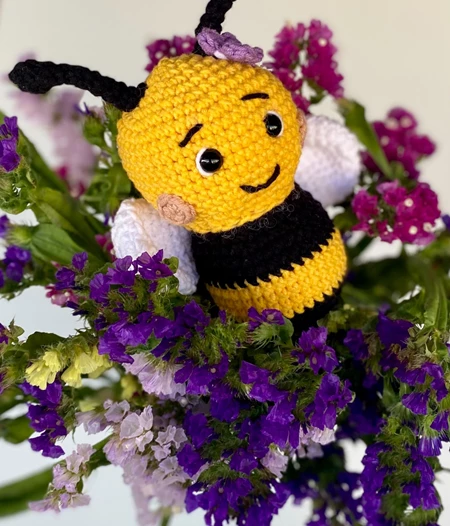 🌼 Χειροποίητο Πλεκτό Παιχνίδι Μέλισσα 🐝