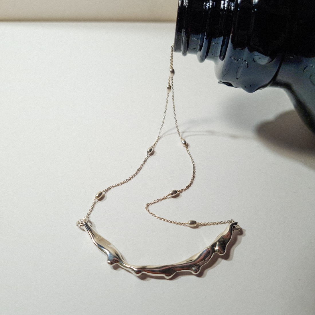 Silver Drop Necklace