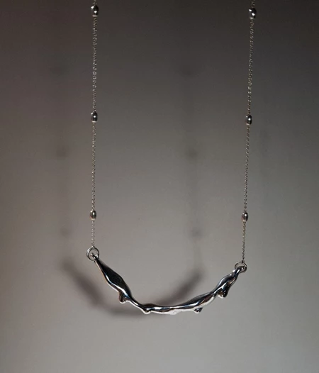 Silver Drop Necklace