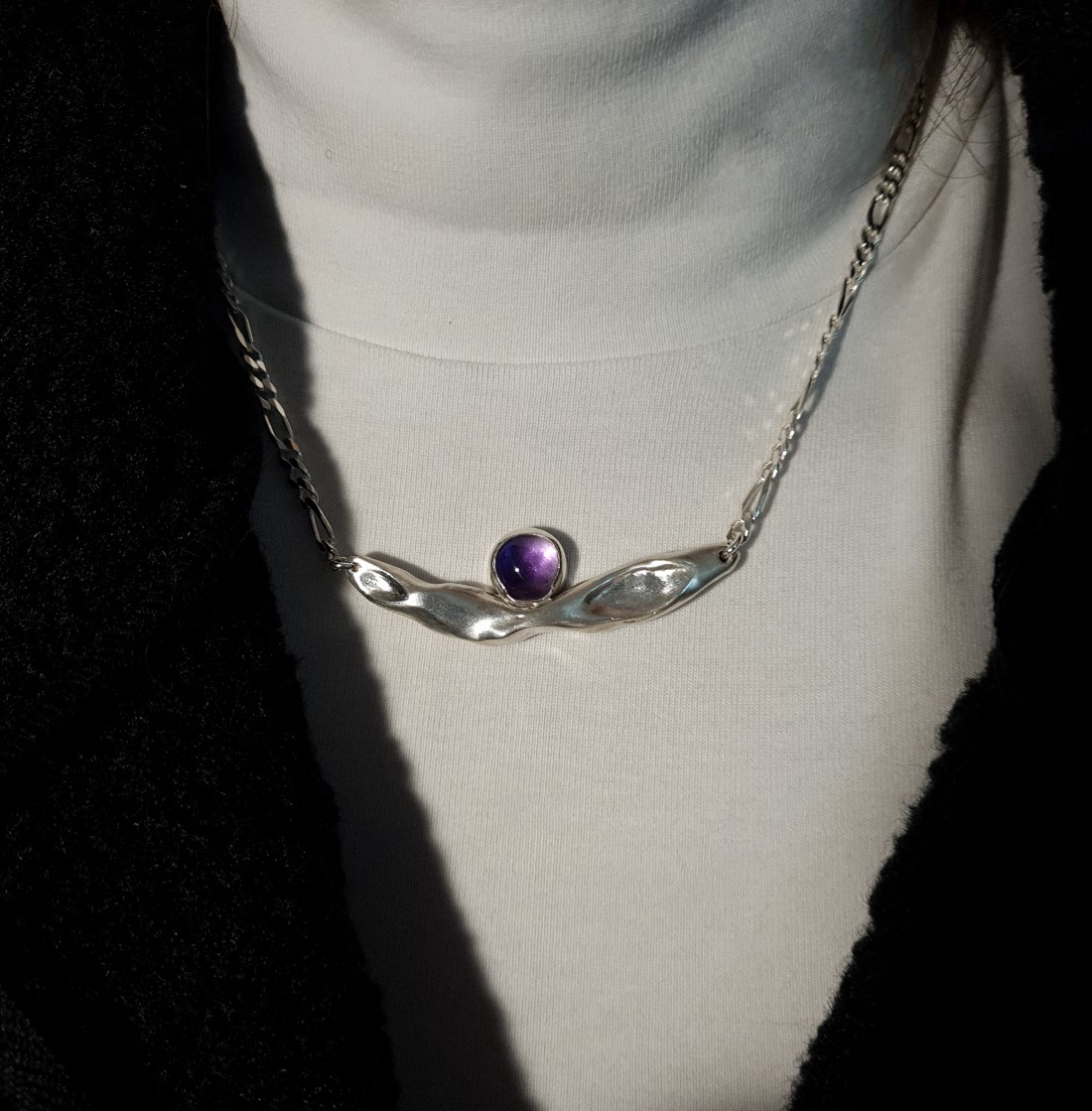 Melted Amethyst Necklace