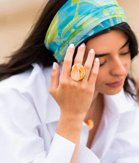 Θ-έρως Peach Summer Ring