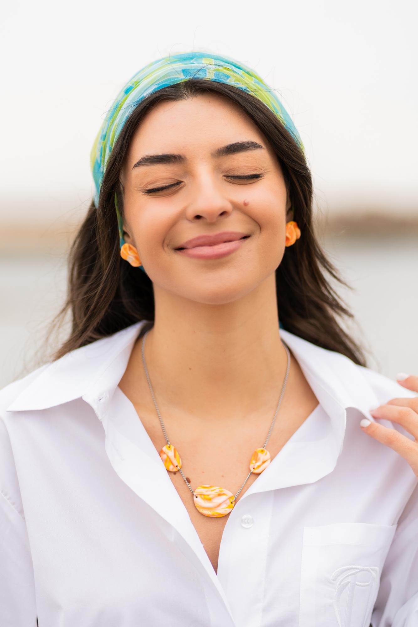 Θ-έρως Peach Summer Necklace