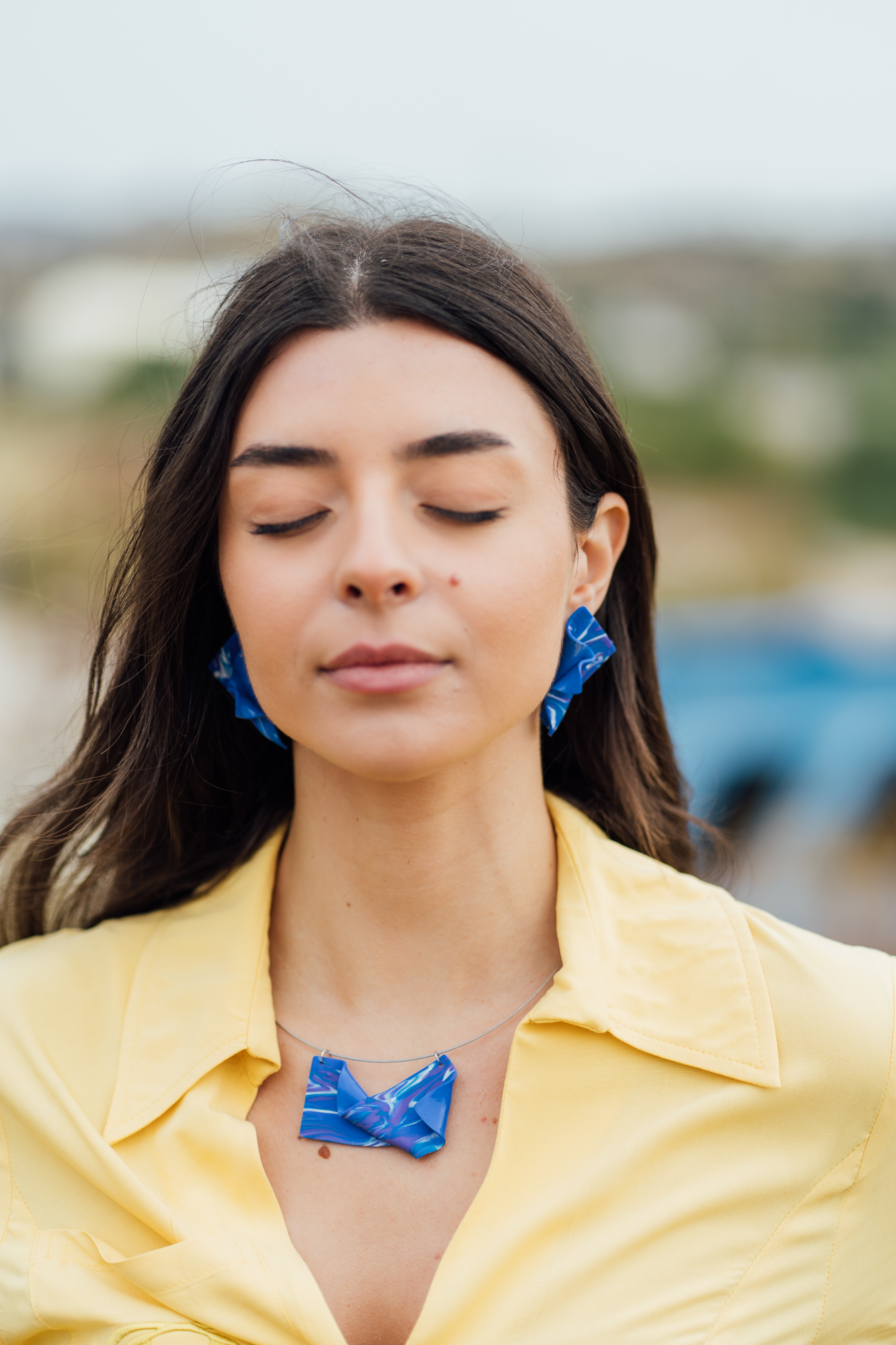 Θ-έρως Blue Summer  Necklace