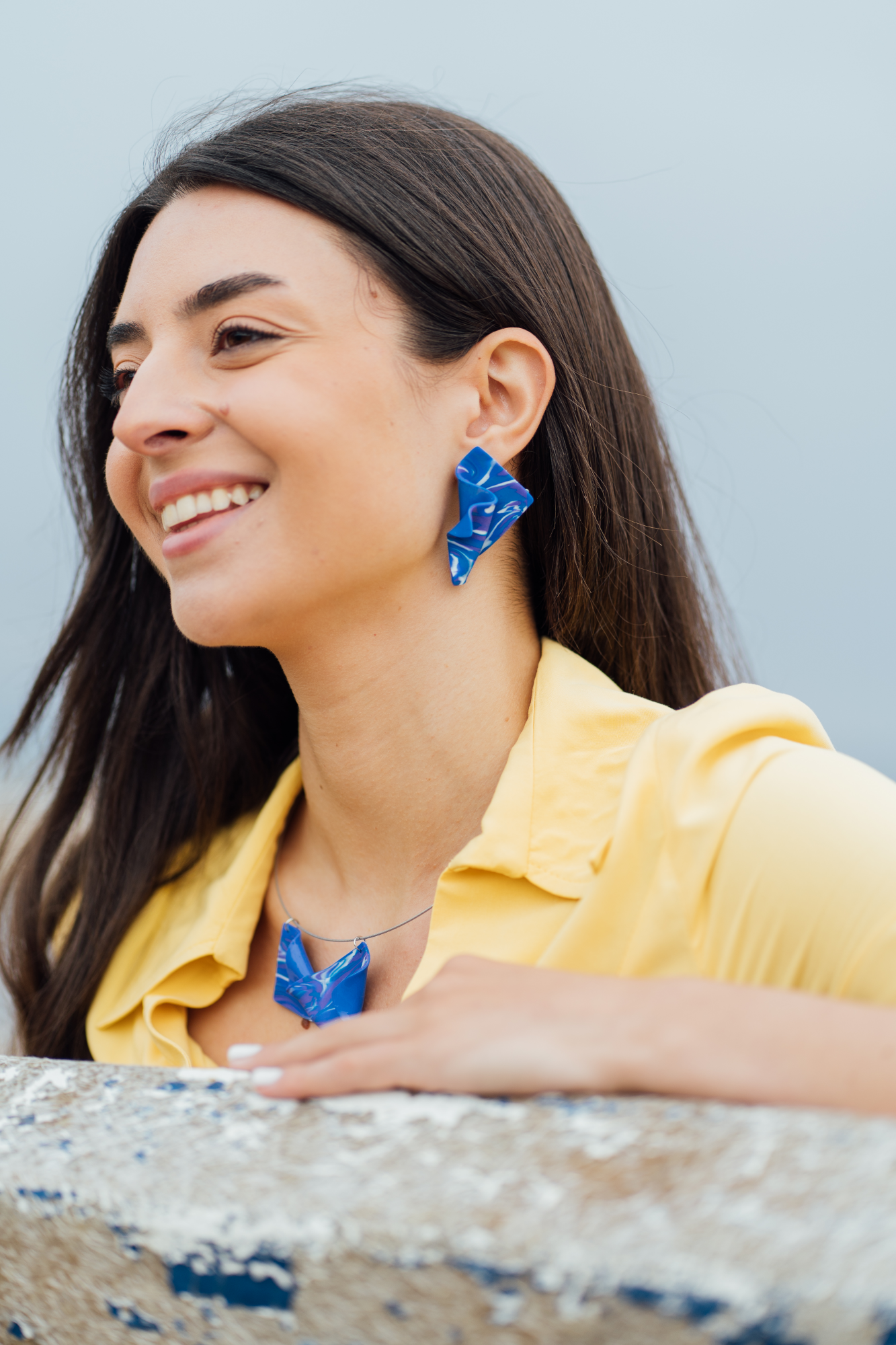Θ-έρως Blue Summer Earrings
