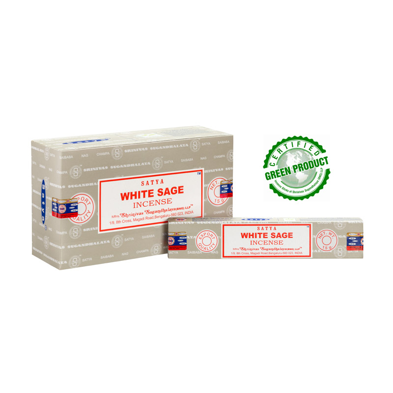 Αρωματικά Στικ Λευκό Φασκόμηλο Satya White Sage Incense Sticks 15g