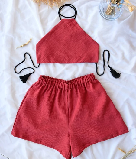 The Organic Cotton Summer Shorts & Top Set