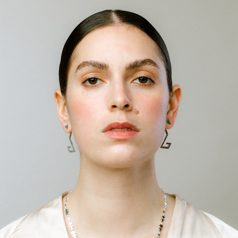 Ear Jackets ασημένια "Snake"